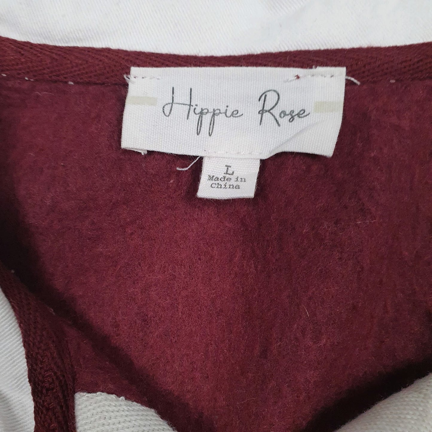 Mens Burgundy Hippie Rose Rugby Boston  Polo Shirt