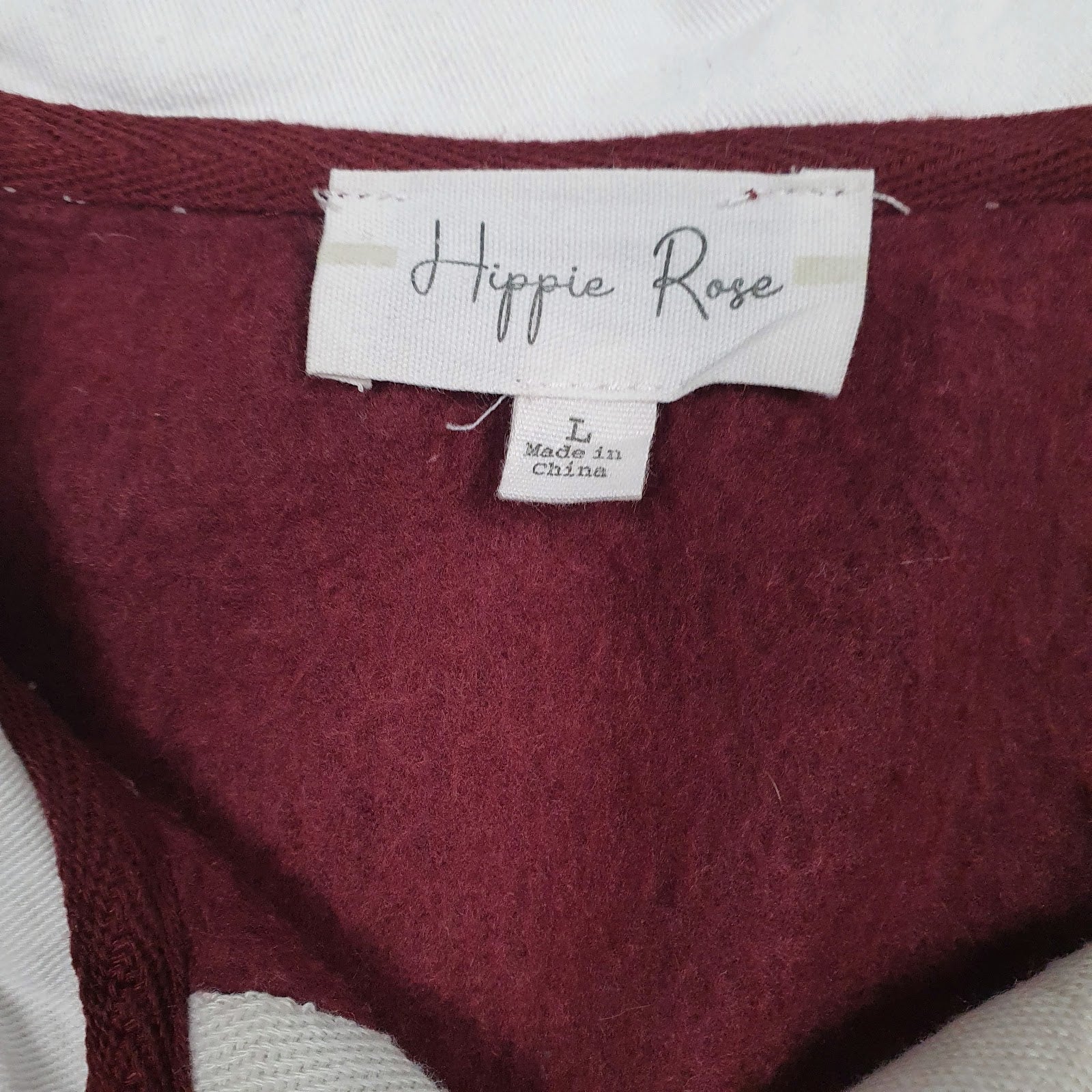 Mens Burgundy Hippie Rose Rugby Boston  Polo Shirt