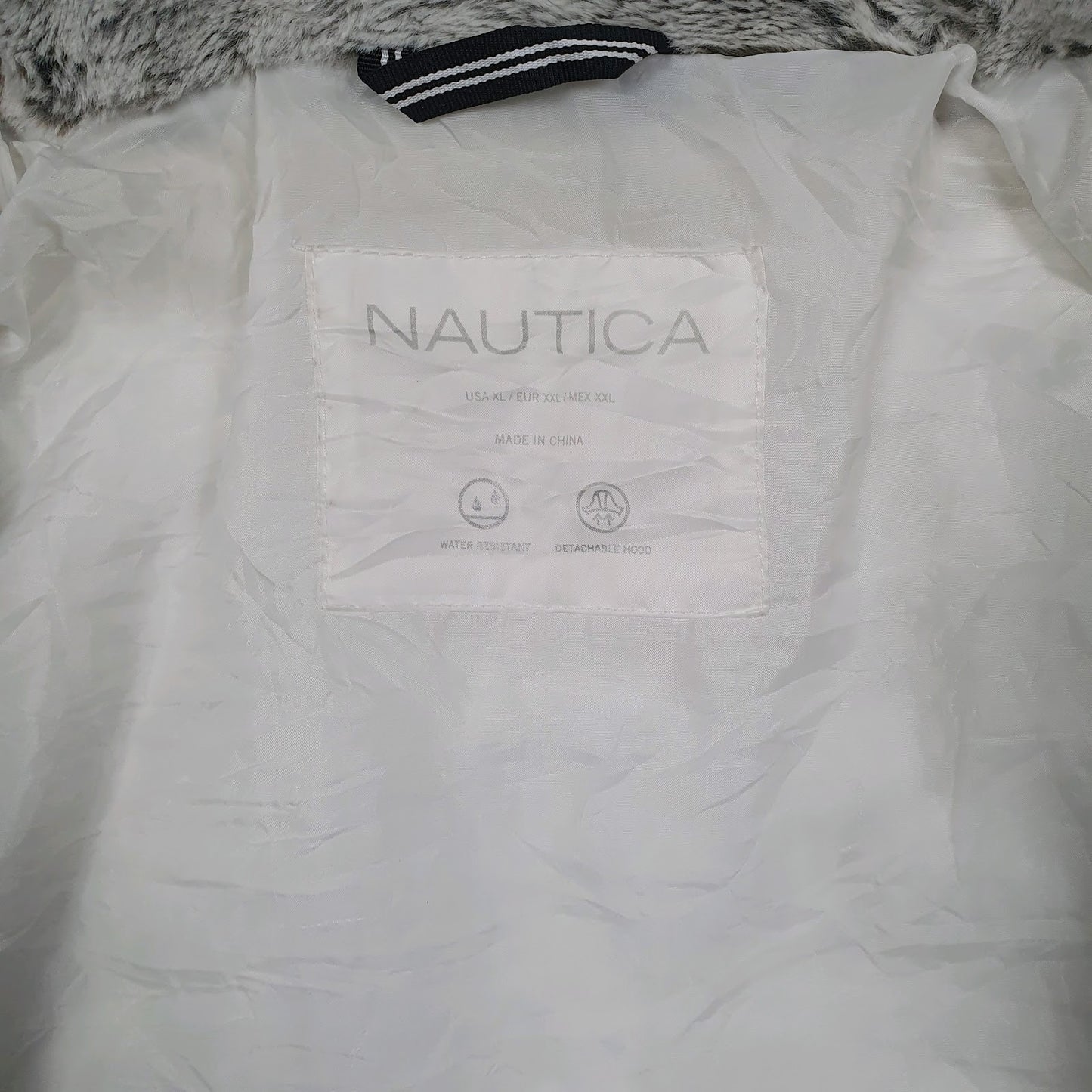Womens White Nautica Parka  Coat