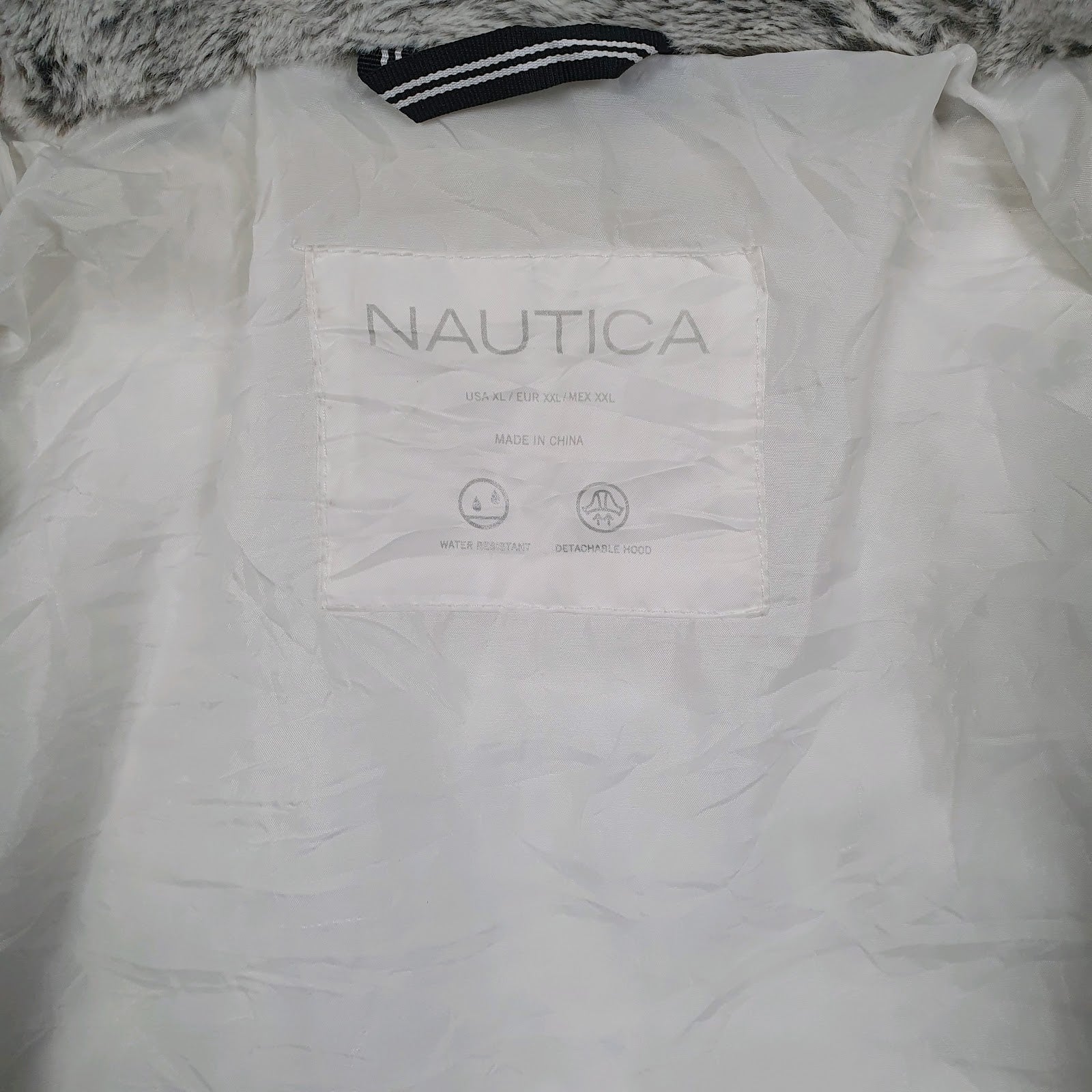 Womens White Nautica Parka  Coat