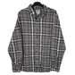 Mens Grey L.L.Bean Flannel Long Sleeve Shirt