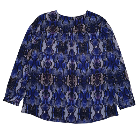 Womens Purple Julien Macdonald Snakeskin Blouse  T Shirt