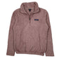 Womens Pink Patagonia Los Gatos Sherpa Fluffy Quarter Zip Jumper