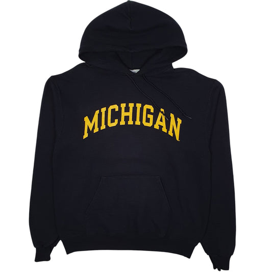 Mens Navy Champion Michigan Hoodie Jumper