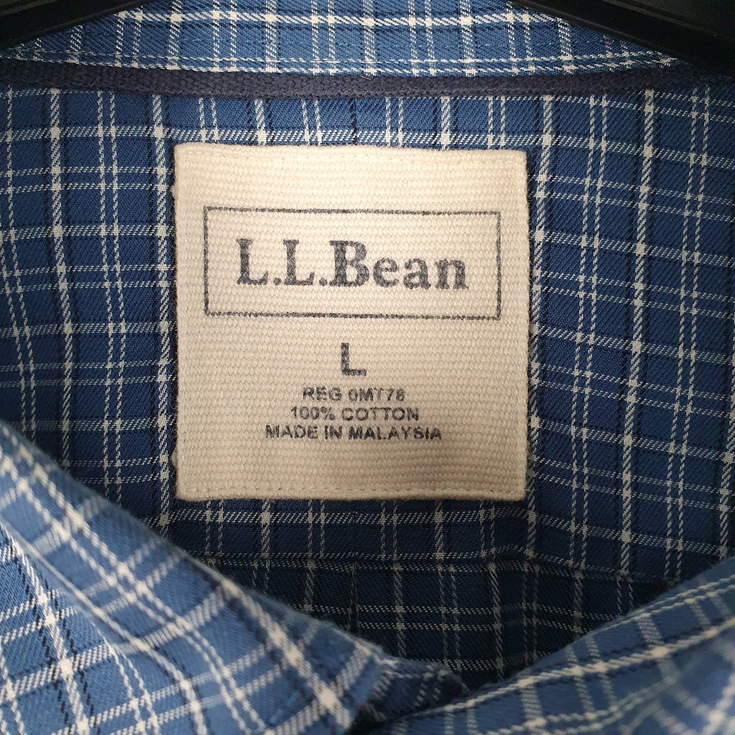 Mens Blue L.L.Bean   Shirt
