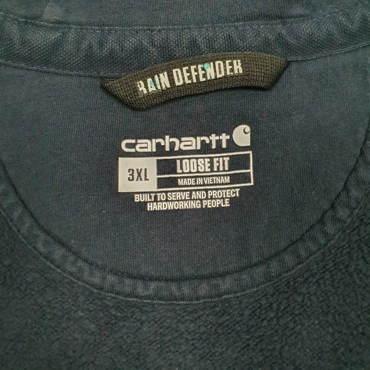 Mens Navy Carhartt  Full Zip Jumper