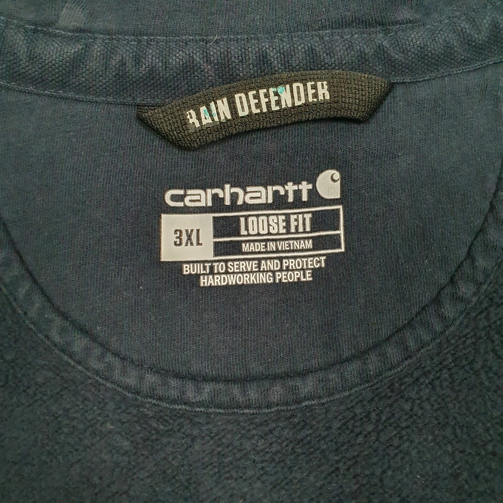 Mens Navy Carhartt  Full Zip Jumper
