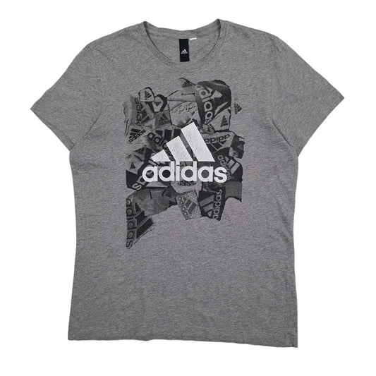 Womens Grey Adidas  Short Sleeve T Shirt