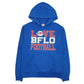 Mens Blue Jerzees Buffalo Football Hoodie Jumper