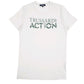 Mens White Trussardi Spellout Short Sleeve T Shirt