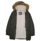 Womens Green Levis Sherpa Lined  Coat