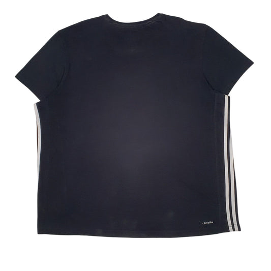 Mens Black Adidas Climalite  T Shirt