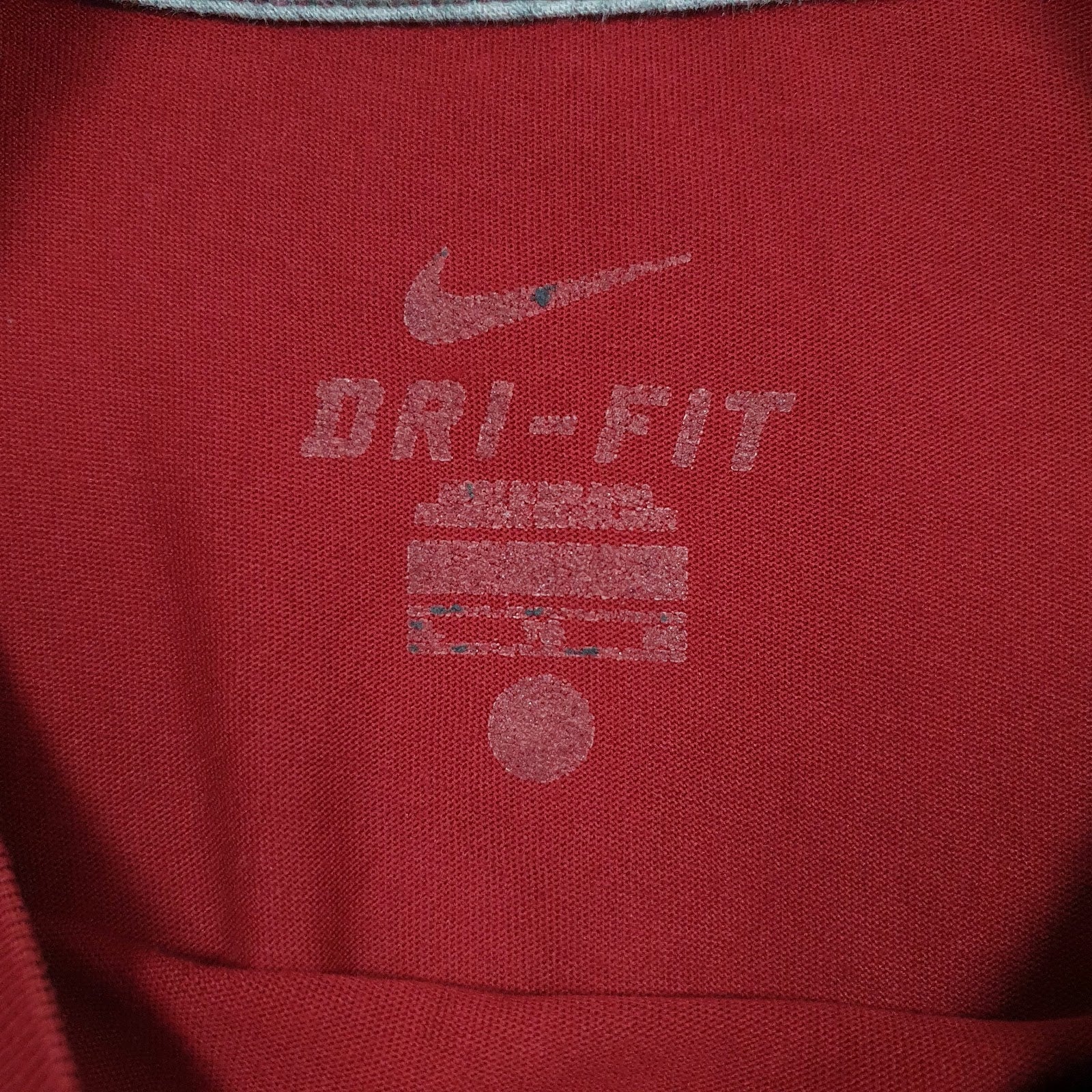 Mens Red Nike Active Wear Dri-Fit  T Shirt