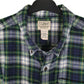 Mens Green L.L.Bean Plaid Flannel Heavy  Shirt