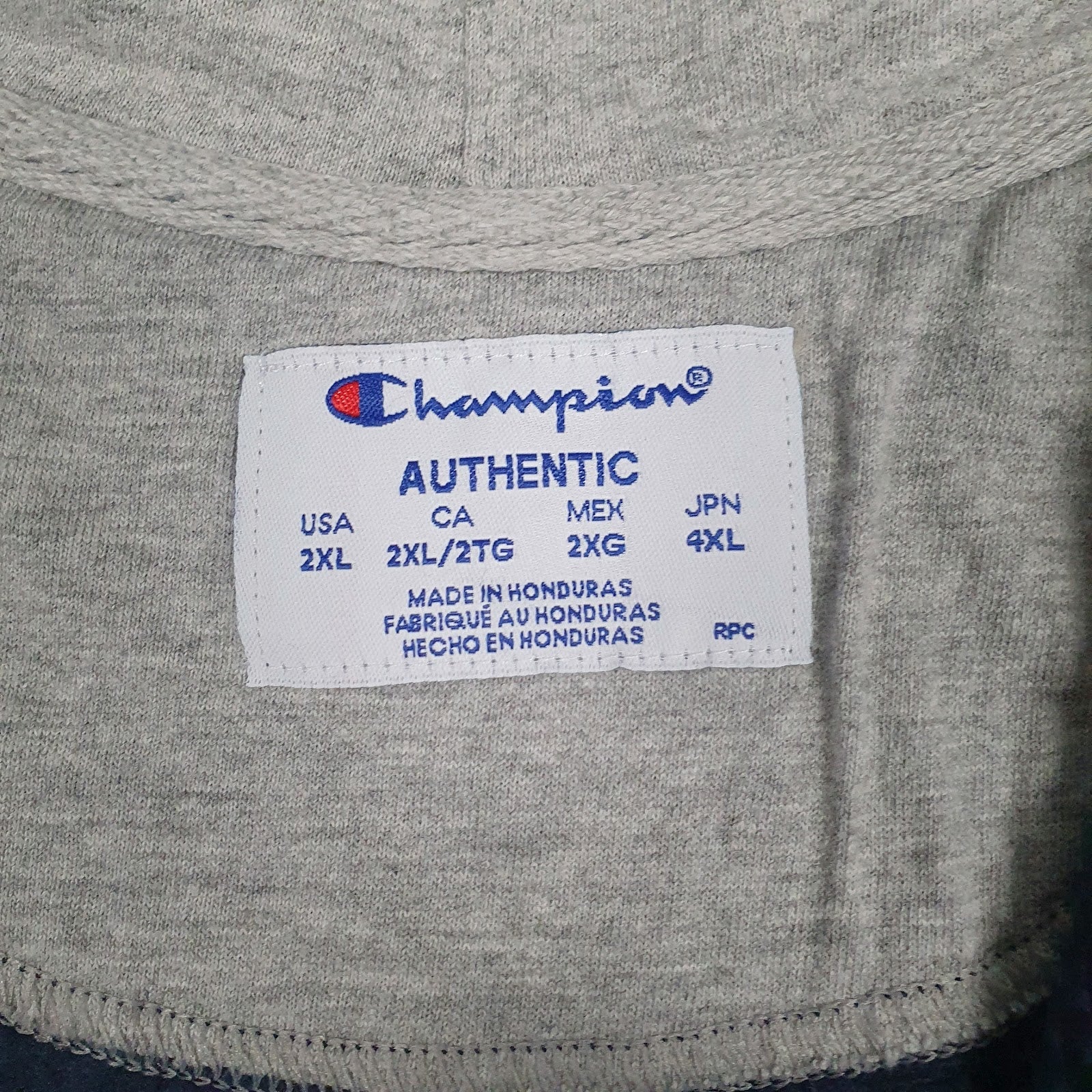 Mens Navy Champion  Full Zip Jumper