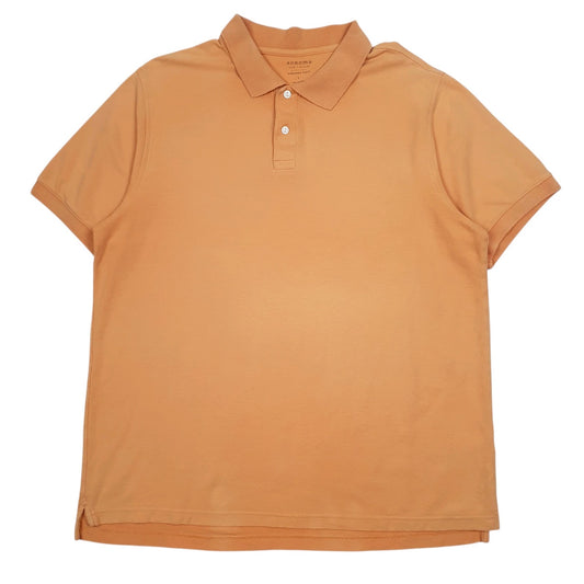 Mens Orange Sonoma  Short Sleeve Polo Shirt