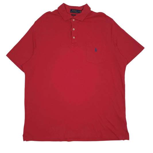 Mens Red Polo Ralph Lauren  Short Sleeve Polo Shirt