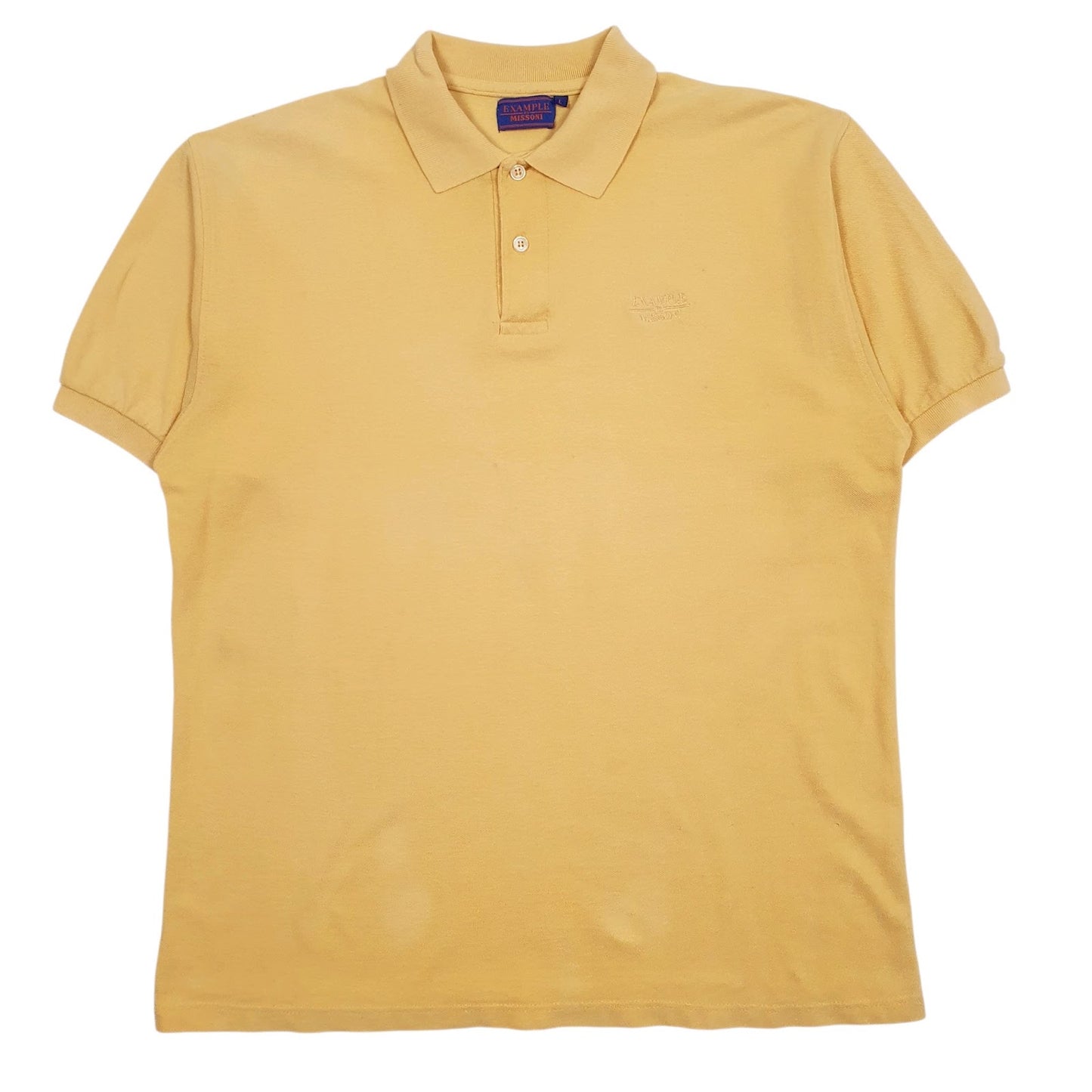Mens Yellow Missoni  Short Sleeve Polo Shirt