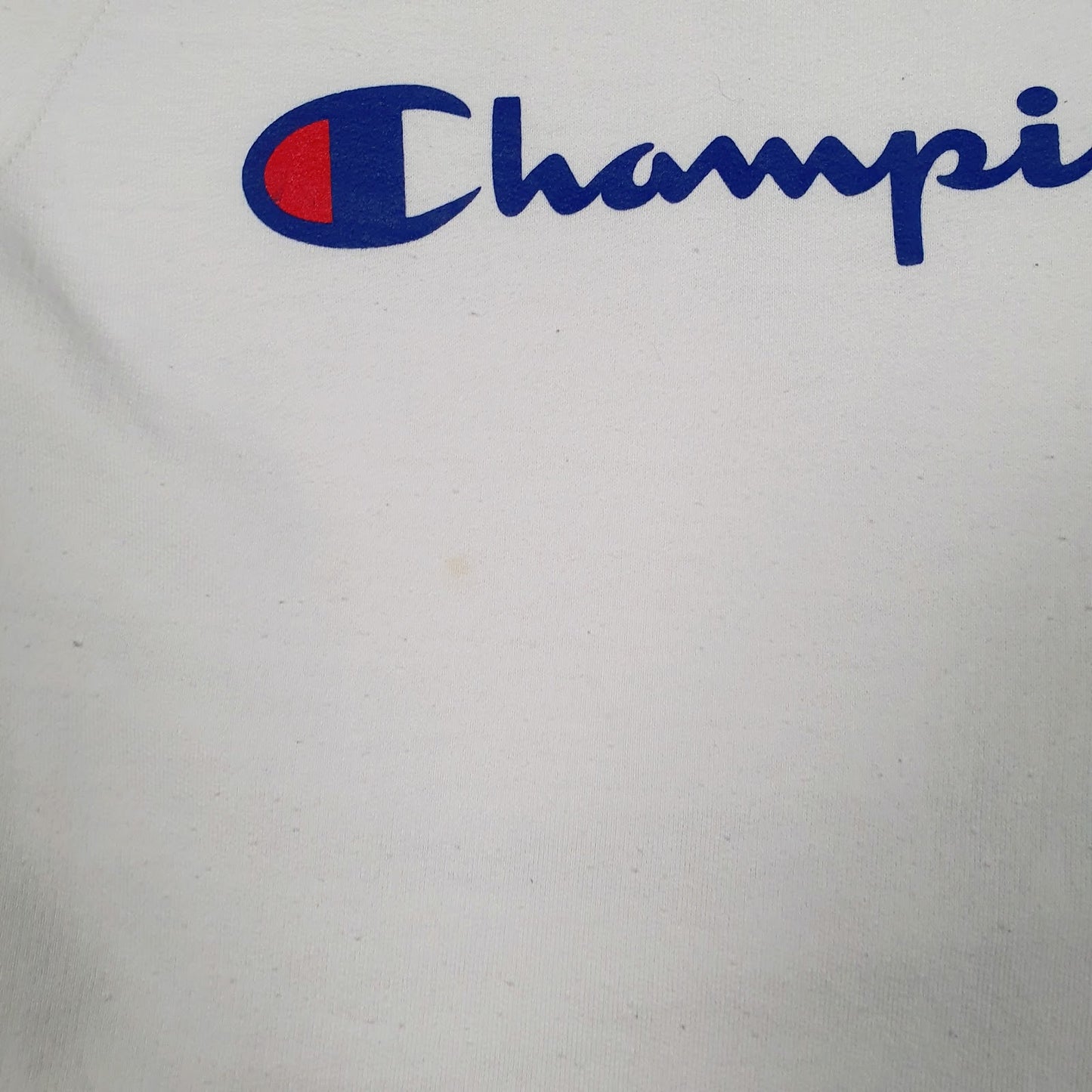 Mens White Champion  Hoodie Jumper