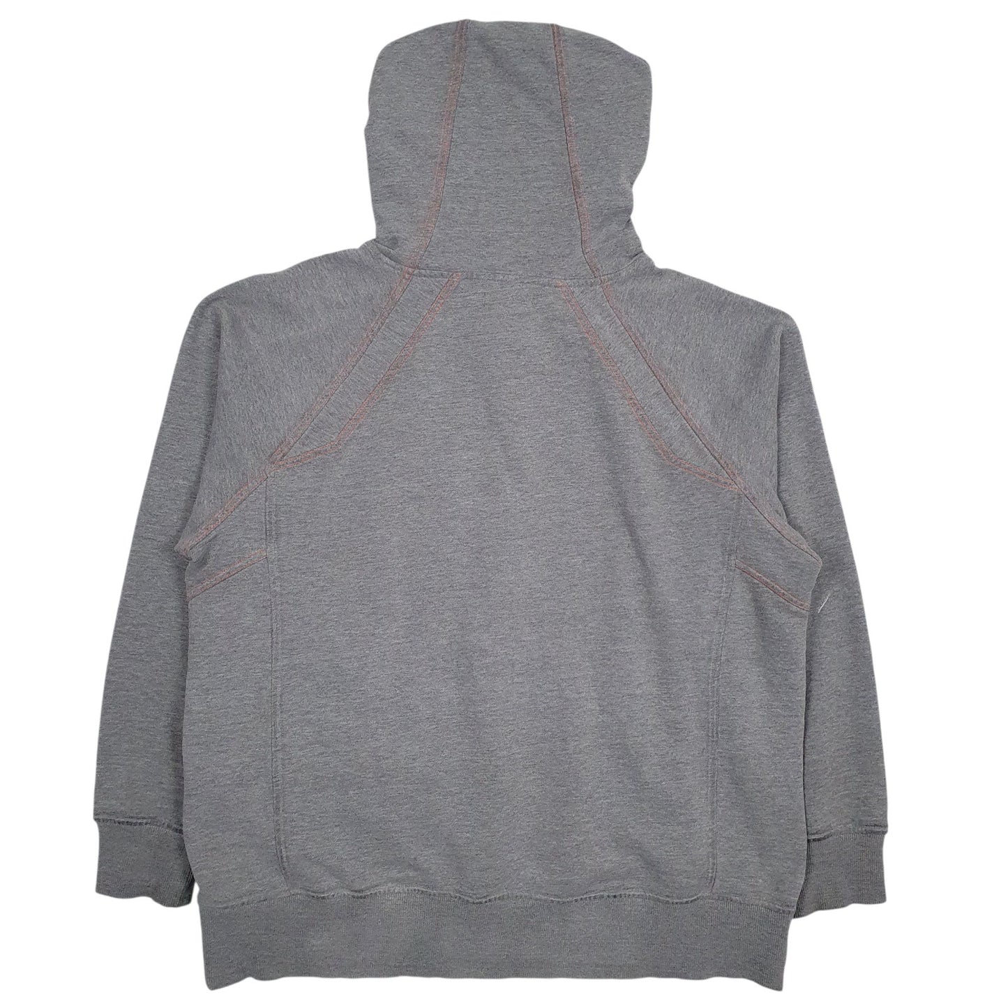 Mens Grey Nike Team Lacrosse Hoodie Jumper