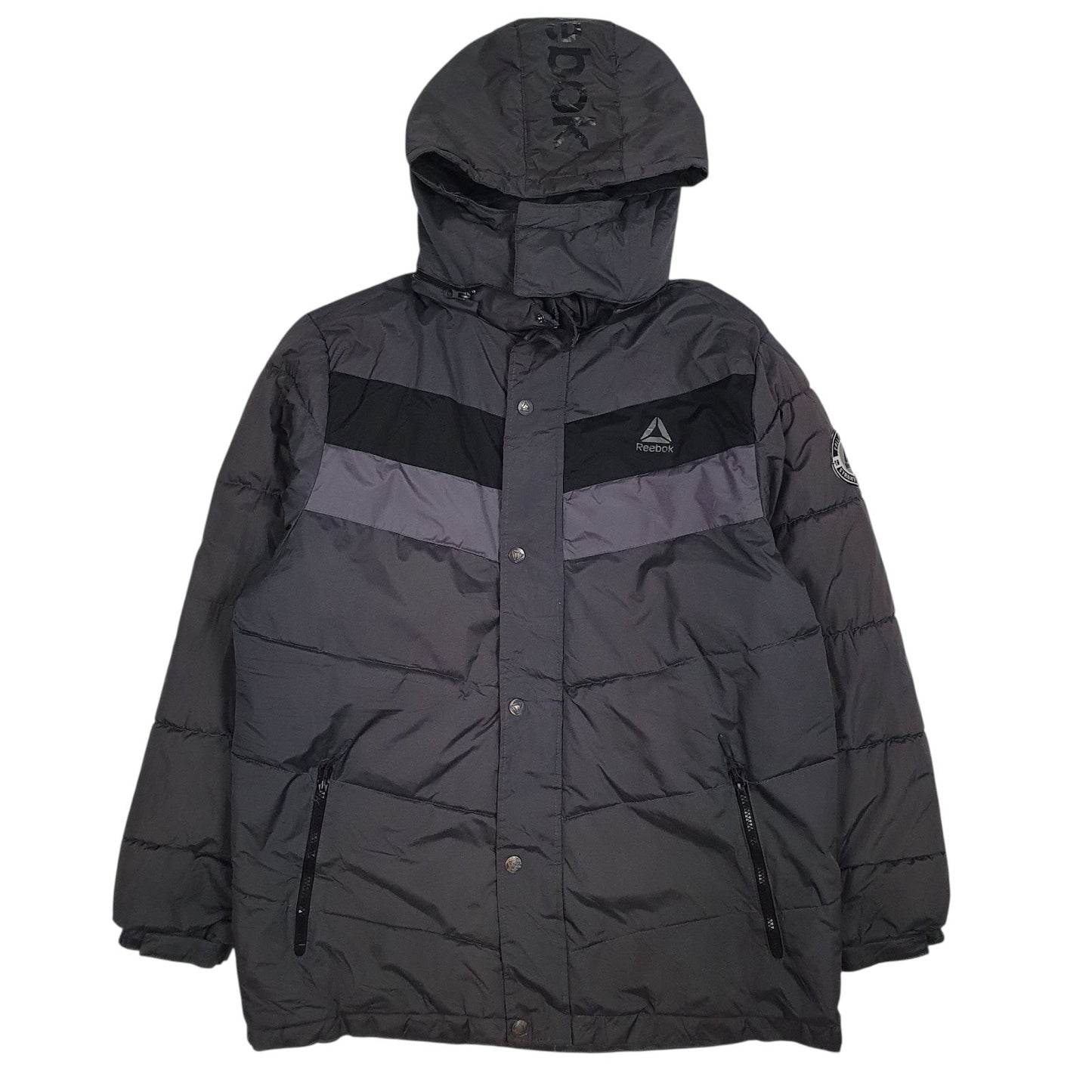Mens Grey Reebok  Hoodie Coat