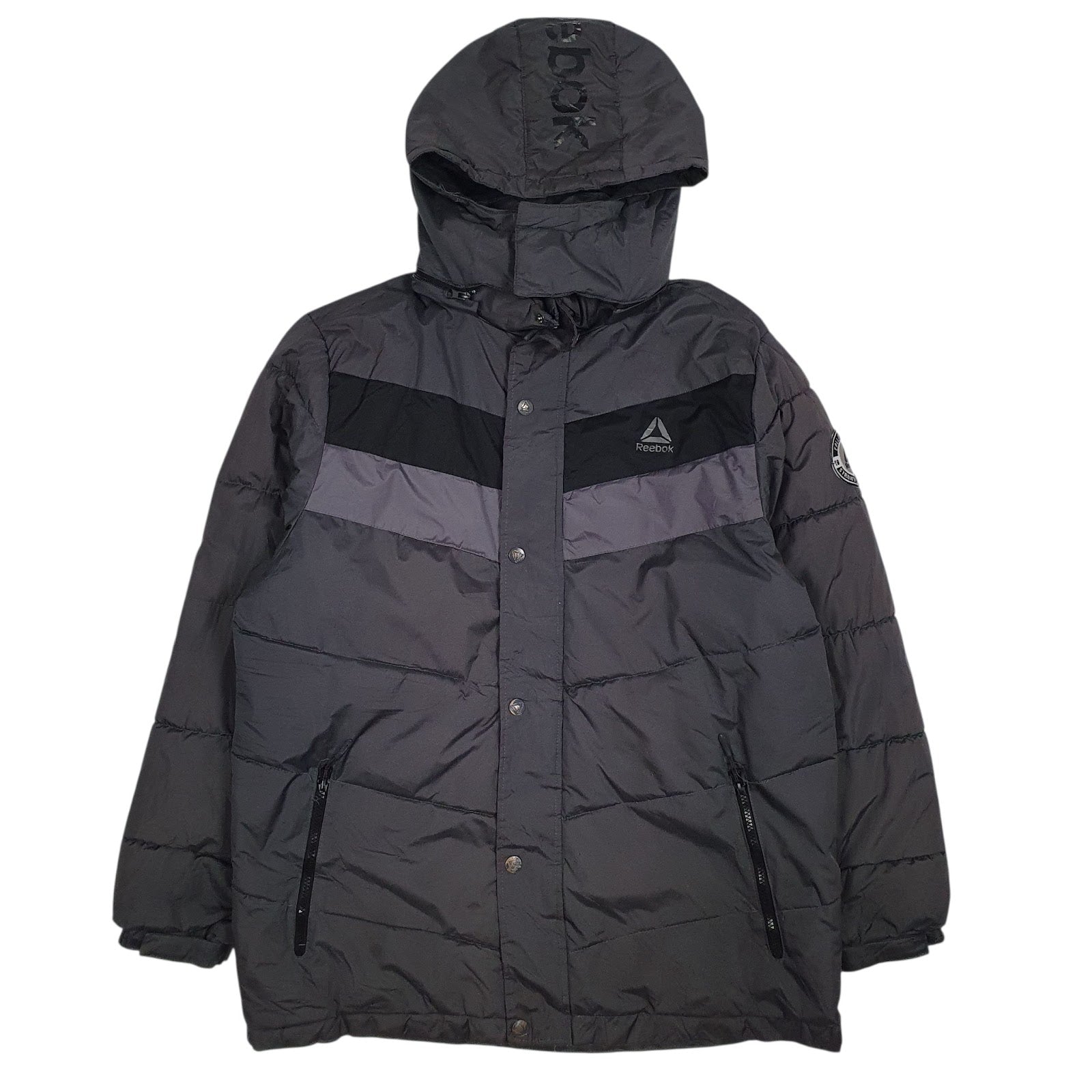 Mens Grey Reebok  Hoodie Coat