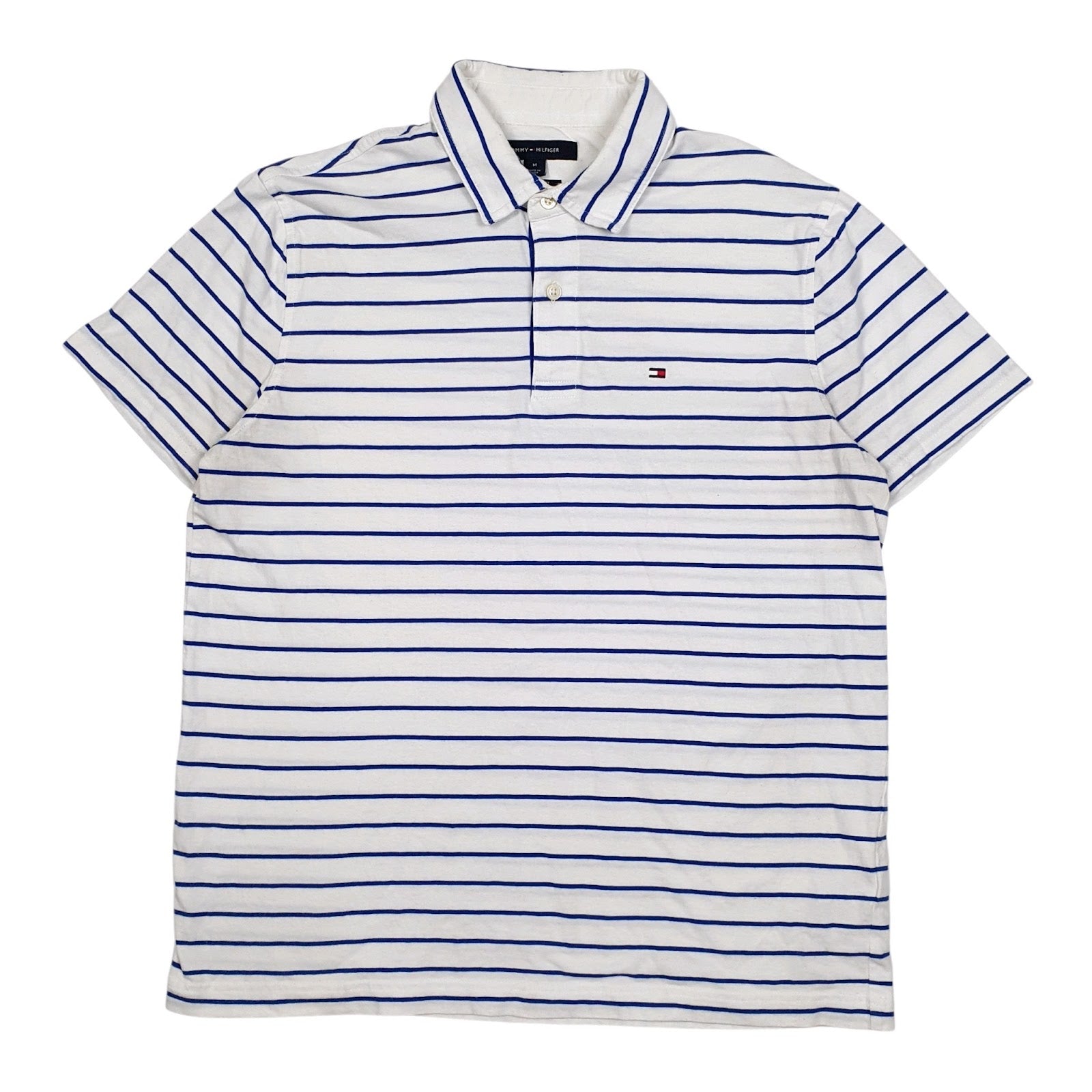 Mens White Tommy Hilfiger  Short Sleeve Polo Shirt