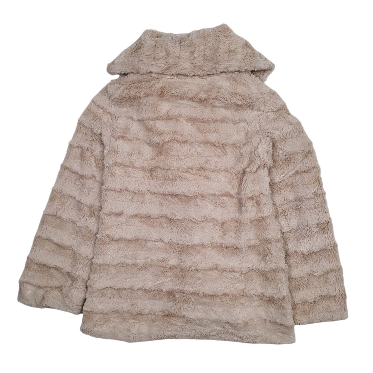 Womens Pink Miel Crushanant Fluffy Faux Fur  Coat
