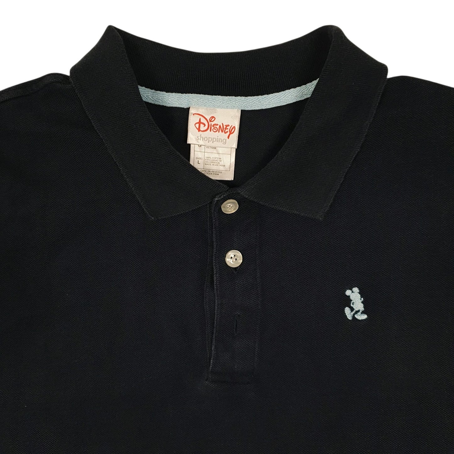 Mens Navy Disney  Cardigan Polo Shirt