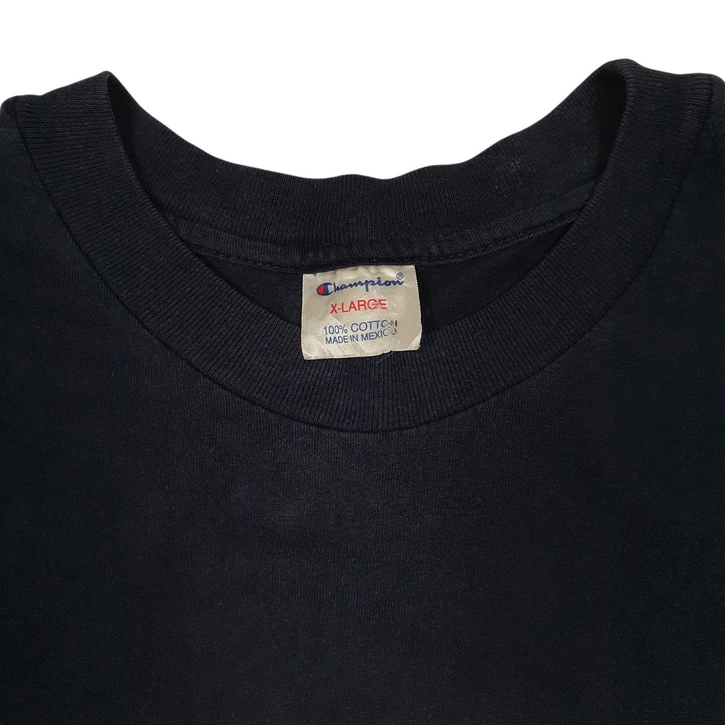Mens Navy Champion Regis University Vintage 90s  T Shirt