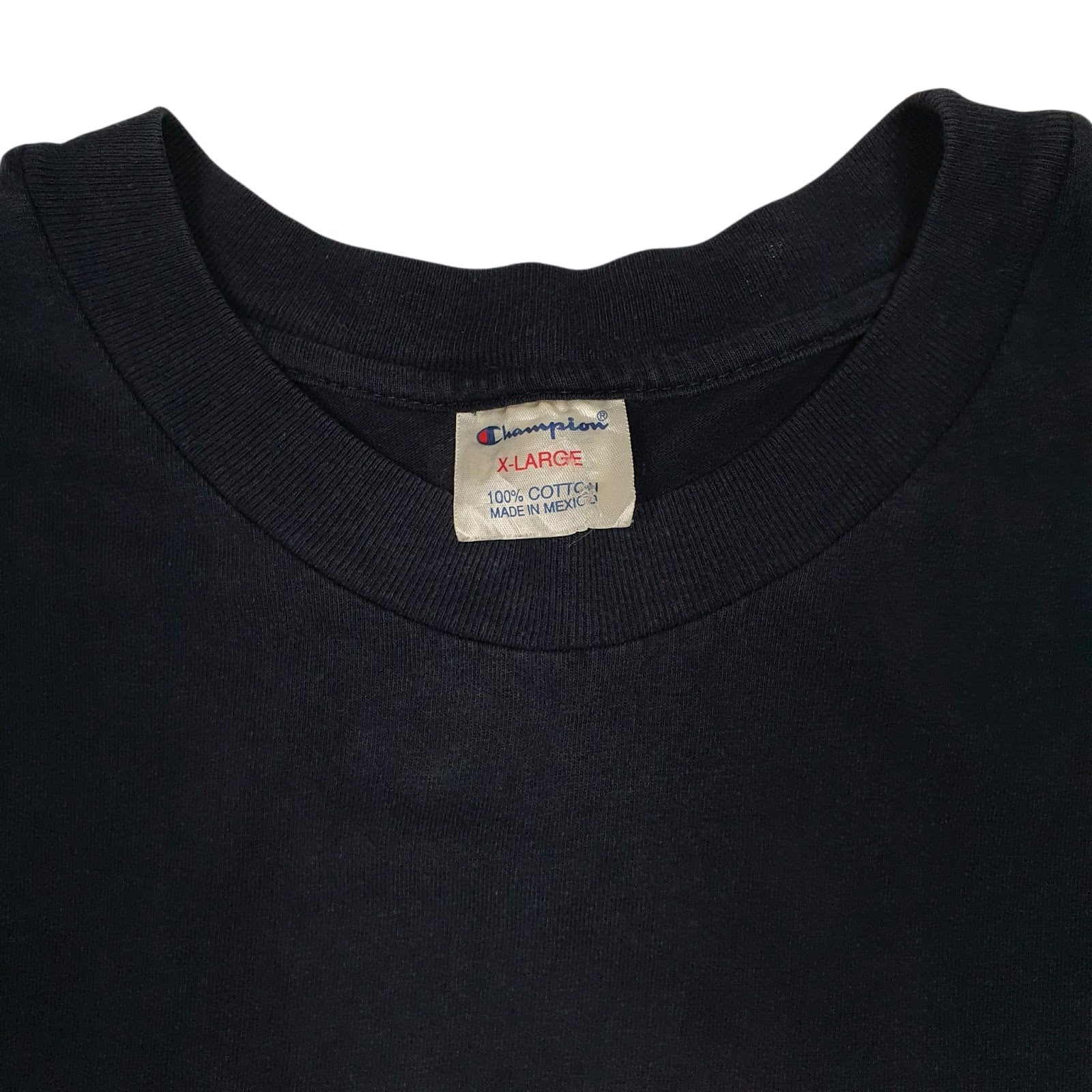 Mens Navy Champion Regis University Vintage 90s  T Shirt