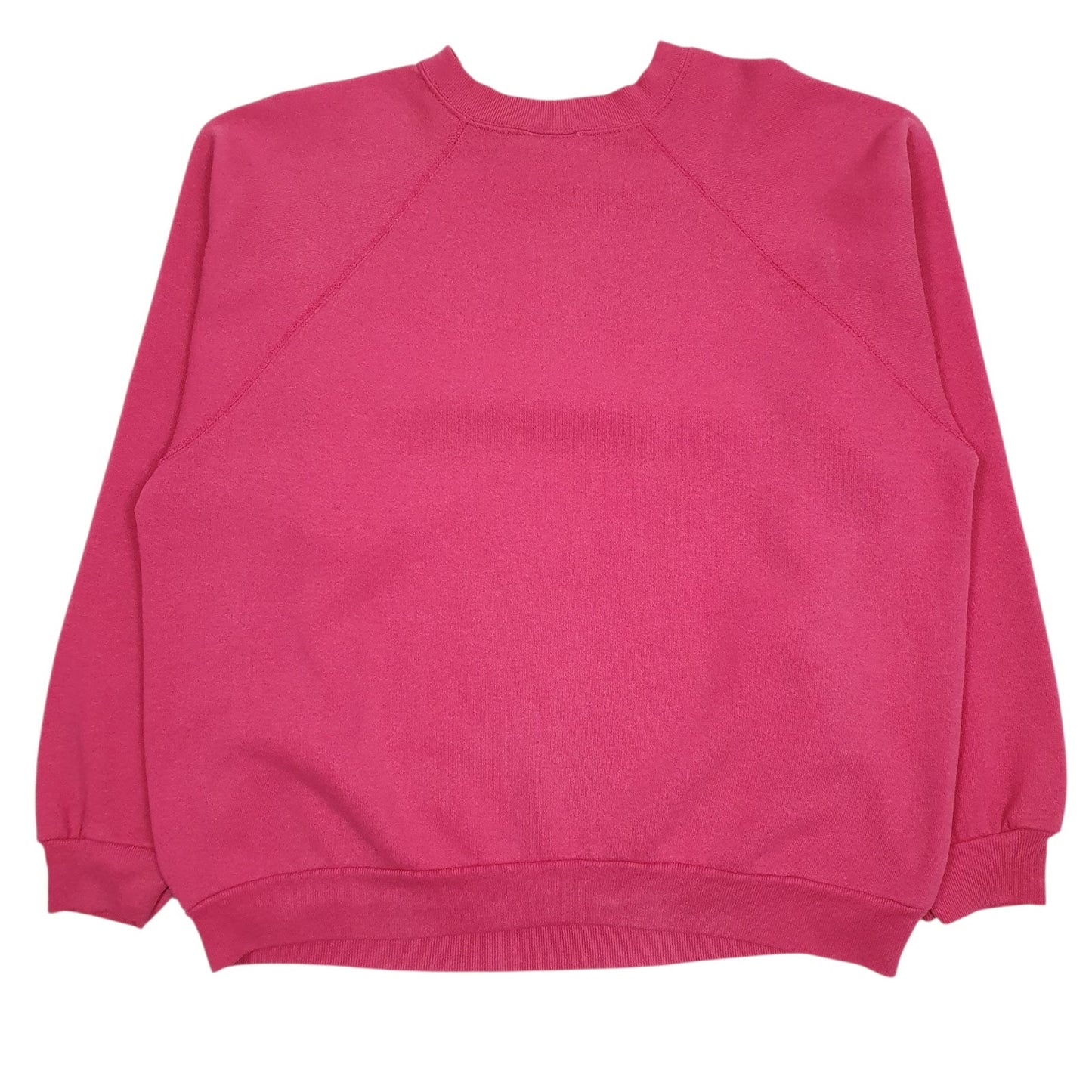 Womens Pink Tultex Graphic Vintage 90s Made In USA Crewneck Jumper