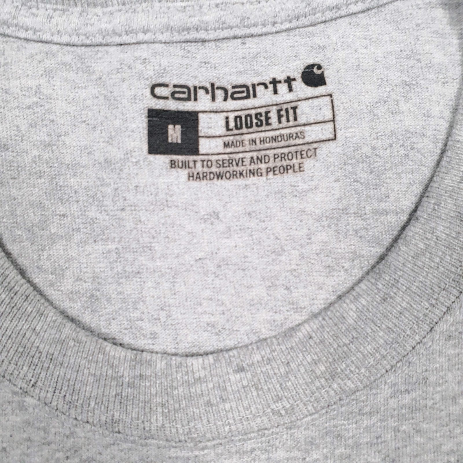 Mens Grey Carhartt   T Shirt