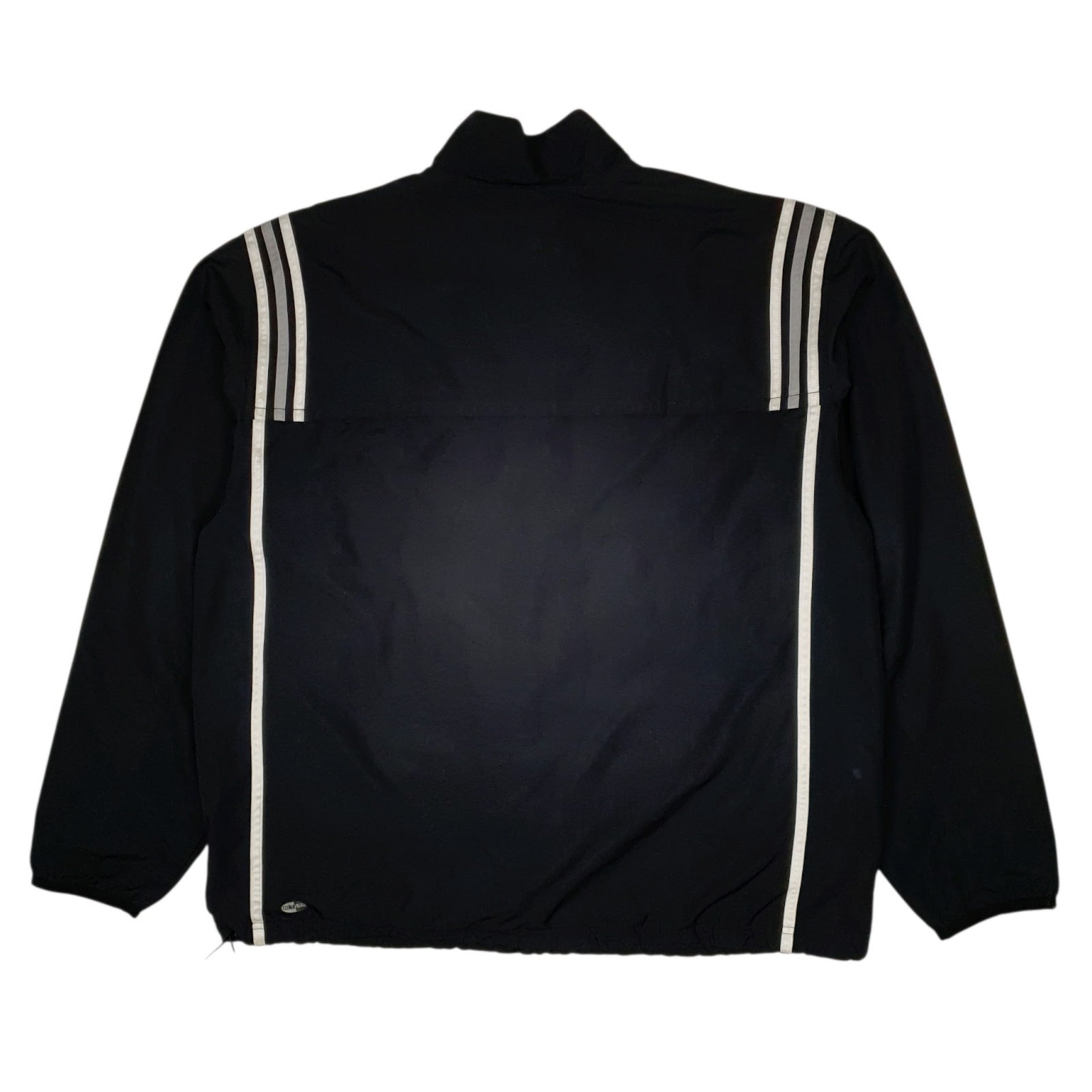 Mens Black Adidas  Crewneck Coat