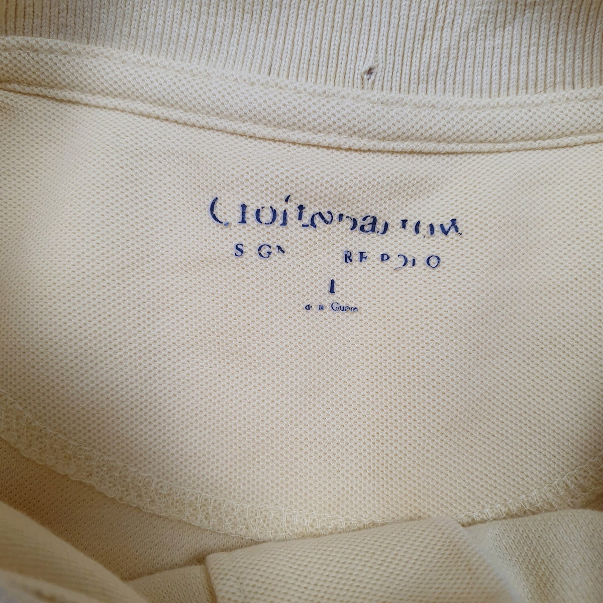 Mens Yellow Croft & Barrow   Polo Shirt
