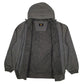 Mens Grey Lee Active Sherpa Lined Hoodie  Coat