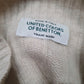 Mens Beige United Colors Of Benetton  Crewneck Jumper