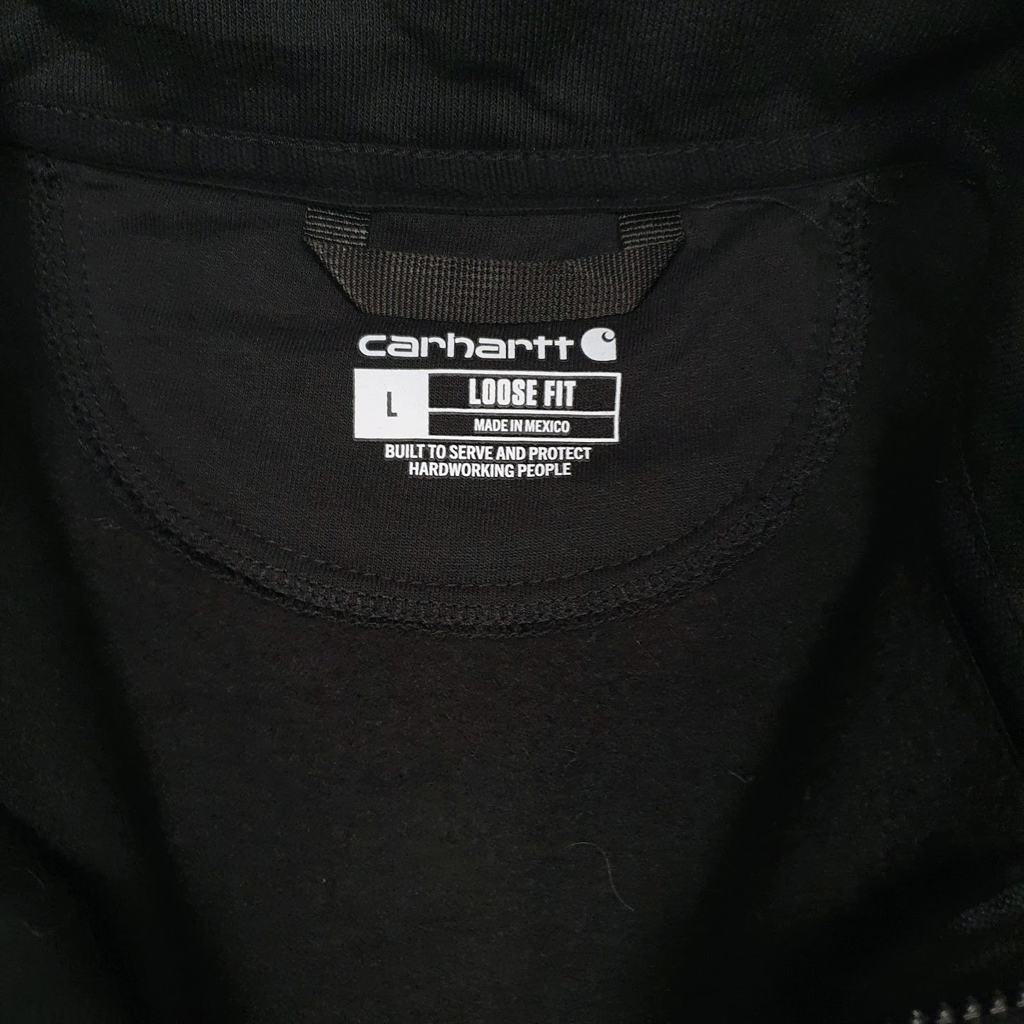 Mens Black Carhartt  Quarter Zip Jumper