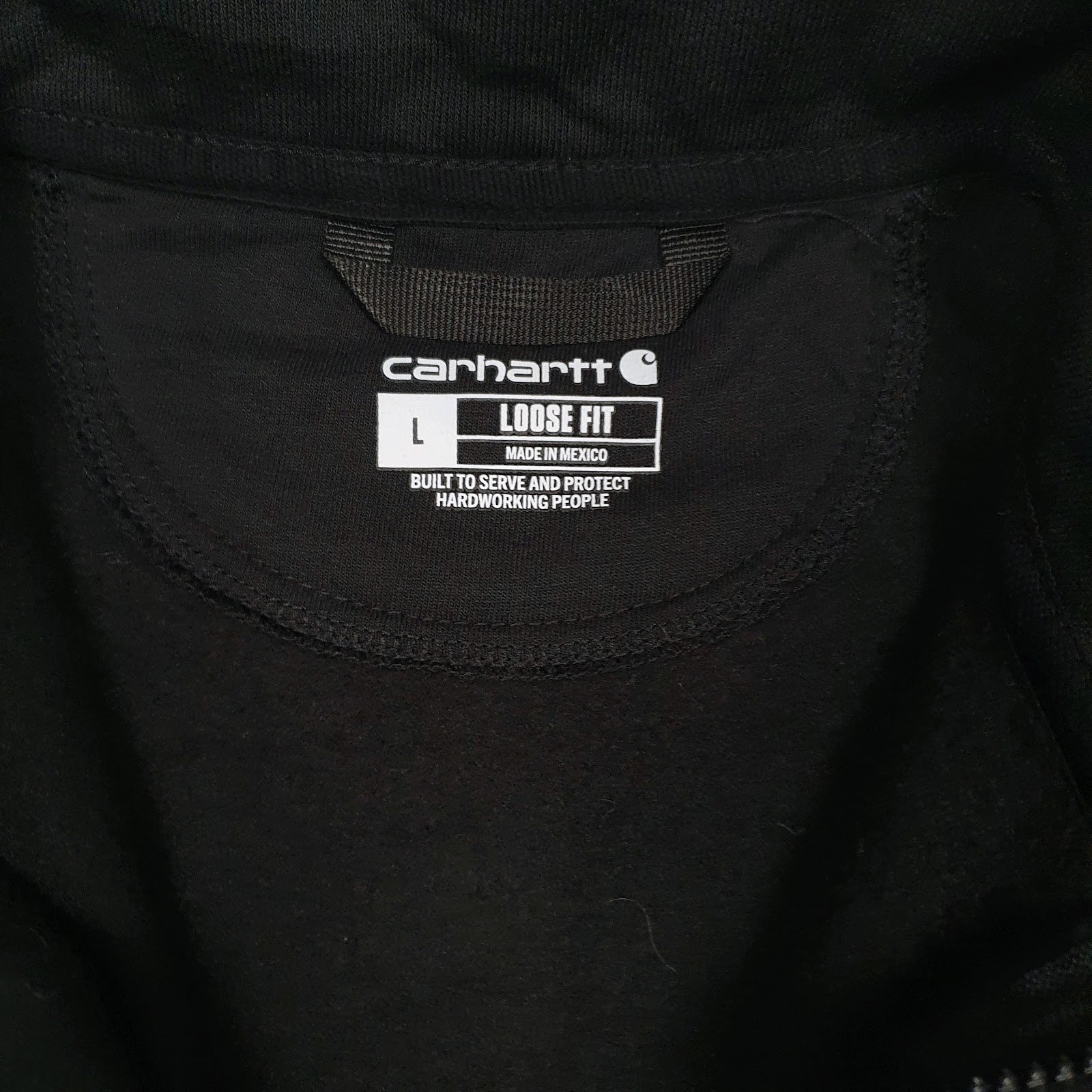 Mens Black Carhartt  Quarter Zip Jumper