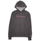 Mens Grey Champion Spellout Hoodie Jumper