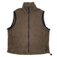 Mens Brown Woolrich Polartec Made In USA Vest Jumper