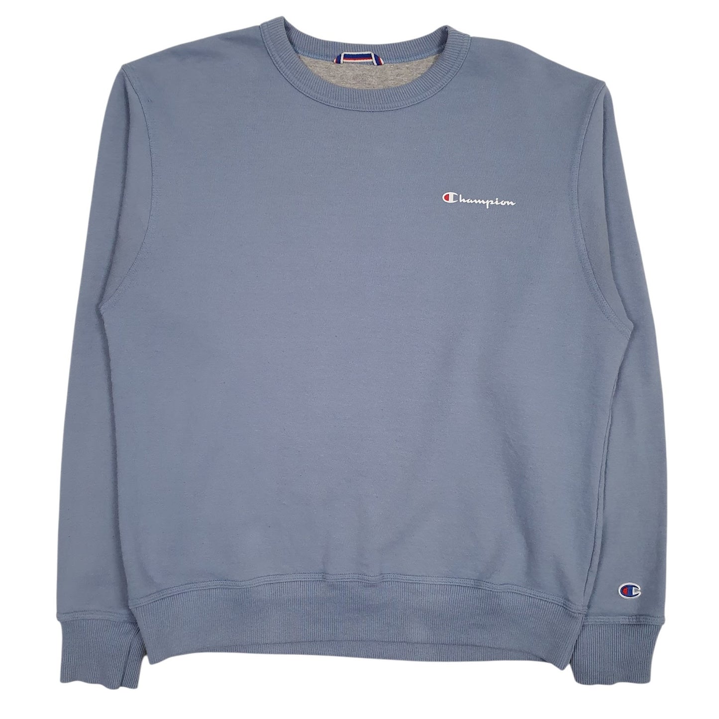 Mens Blue Champion  Crewneck Jumper