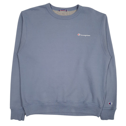 Mens Blue Champion  Crewneck Jumper