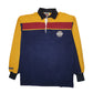 Mens Navy Barbarian Brebeuf Long Sleeve Polo Shirt