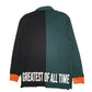 Mens Green Cornerstone Bodega Rugby G.O.A.T Greatest  Polo Shirt