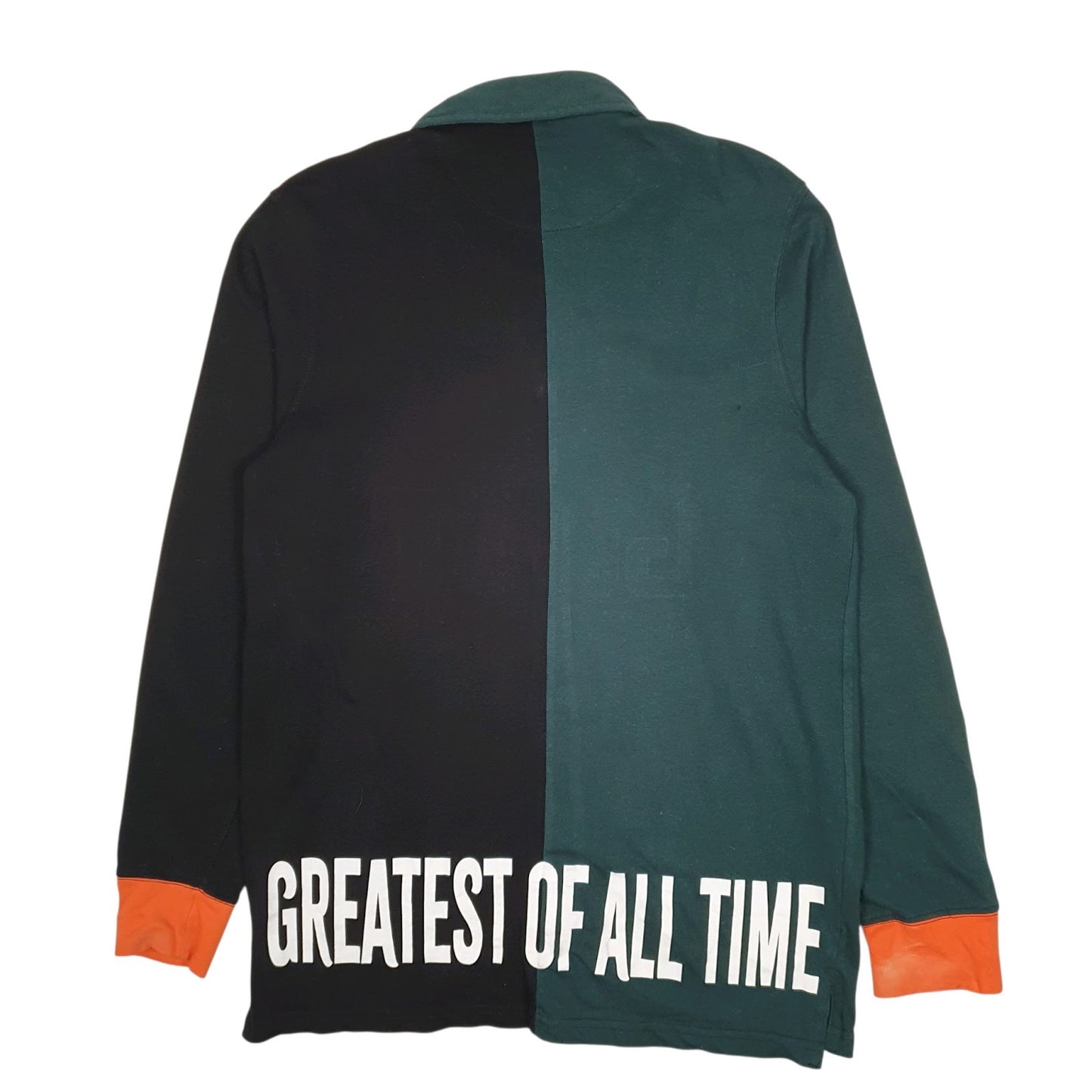 Mens Green Cornerstone Bodega Rugby G.O.A.T Greatest  Polo Shirt