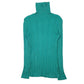Womens Green Unbranded Knit Turtle Neck Jumper