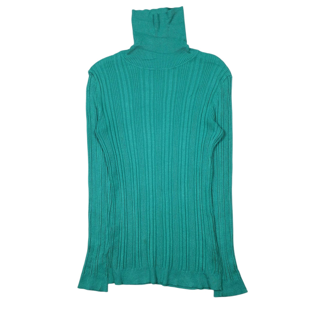 Womens Green Unbranded Knit Turtle Neck Jumper