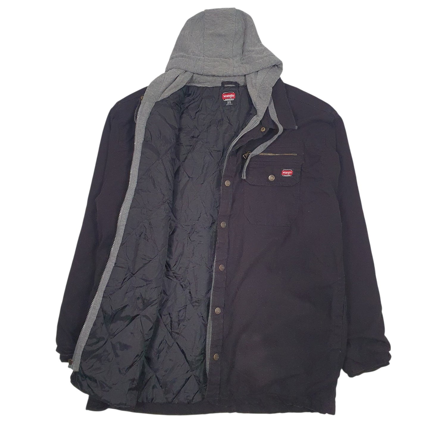 Mens Black Wrangler Padded  Coat