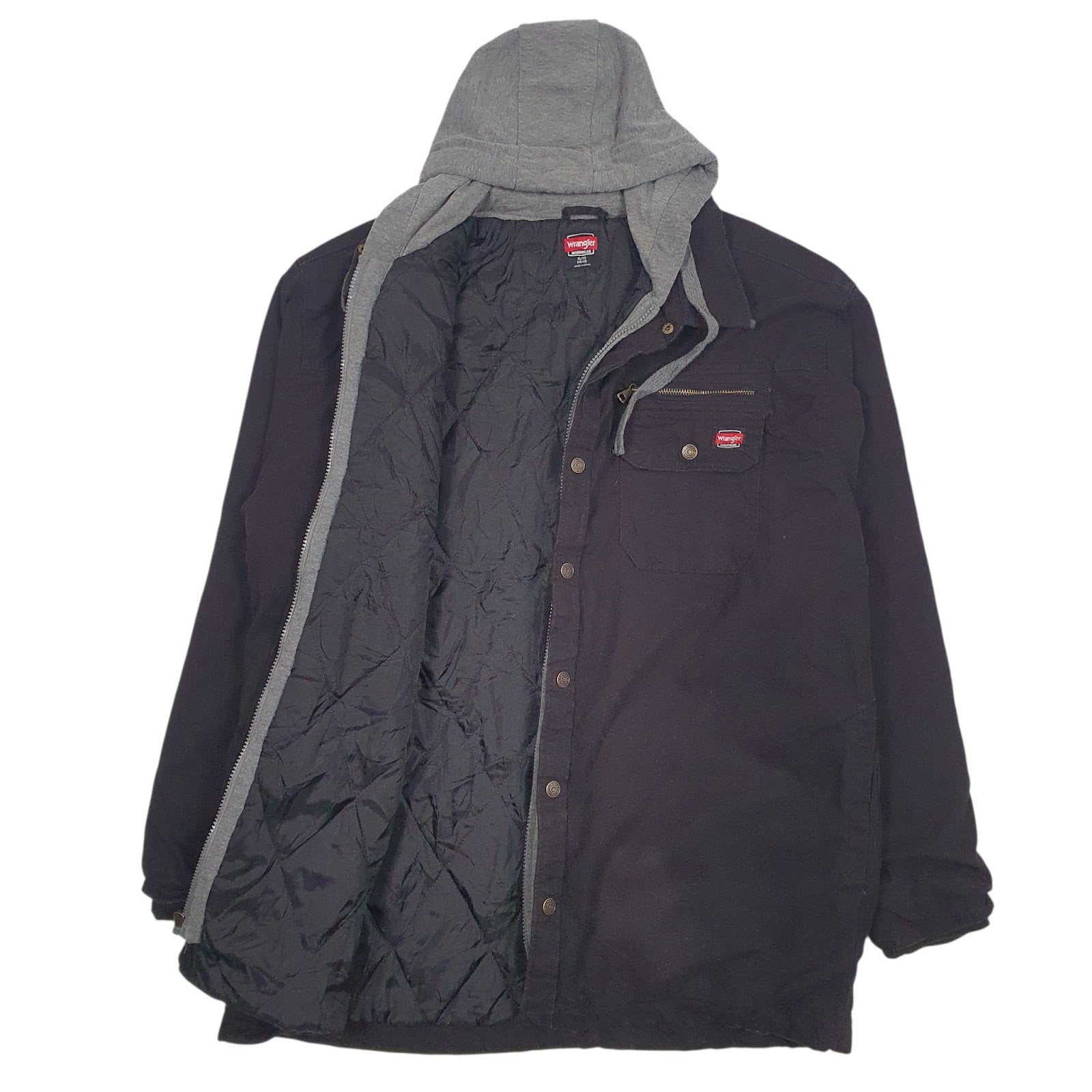 Mens Black Wrangler Padded  Coat